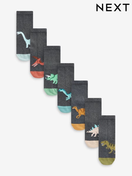 Grey Cotton Rich Socks 7 Pack (U12376) | € 9 - € 11