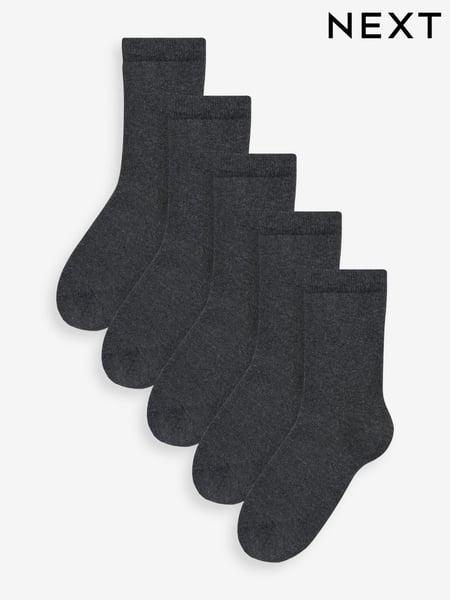 Grey Warm Thermal Cotton Rich Socks 5 Pack (U12377) | € 18 - € 21
