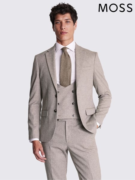 MOSS Natural Slim Fit New Suit Jacket (U16233) | € 201