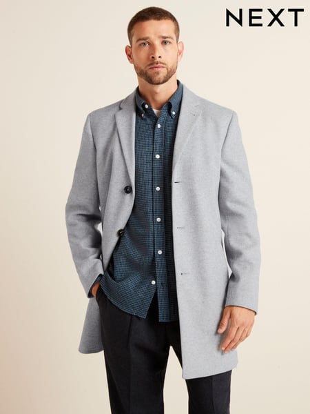 Light Grey Epsom Smart Overcoat (U23208) | € 63