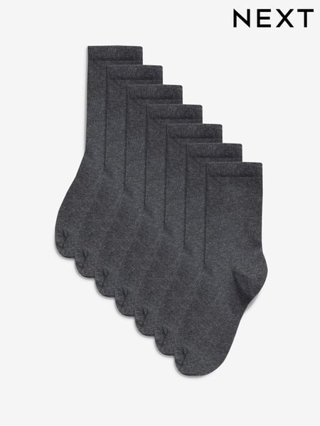 Grey 7 Pack Cotton Rich Socks (U30953) | € 11 - € 14