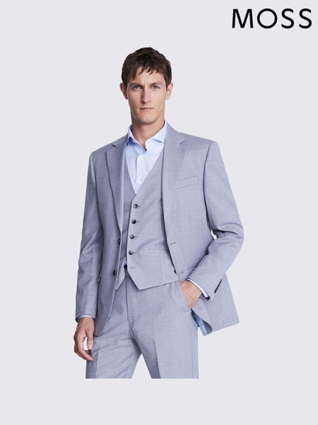MOSS Grey Slim Stretch Suit (U34147) | € 100