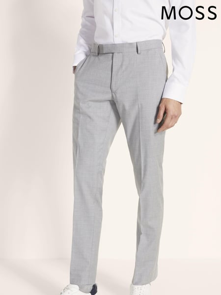 MOSS Grey Slim Stretch Suit: Trousers (U34159) | € 49
