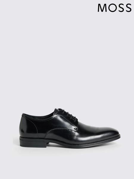 MOSS Black Alberta Performance Leather Derby Shoes (U34603) | € 201