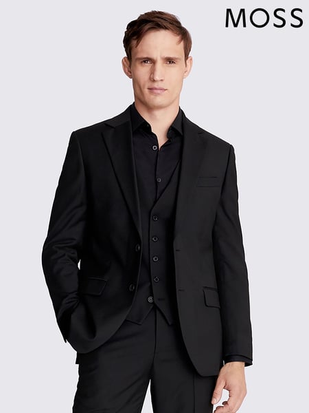 MOSS Black Stretch Suit (U35301) | € 186