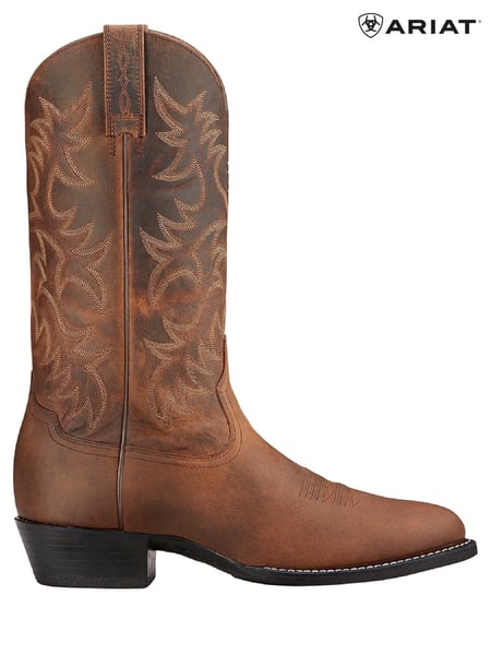 Ariat Brown Heritage Western R Toe Boots (U39514) | € 273