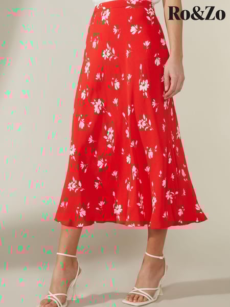 Ro&Zo Red Ditsy Print Skirt (U40133) | € 40