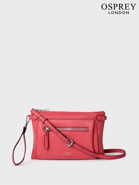 Osprey London Ruby Leather Cross-Body Clutch Bag (U43199) | € 101