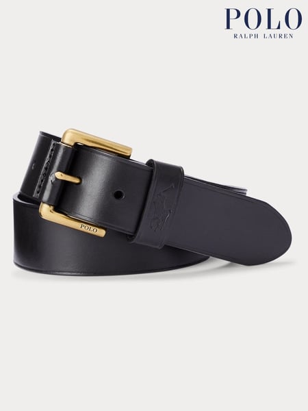 Polo Ralph Lauren Black Leather Pony Player Belt (U57128) | € 109