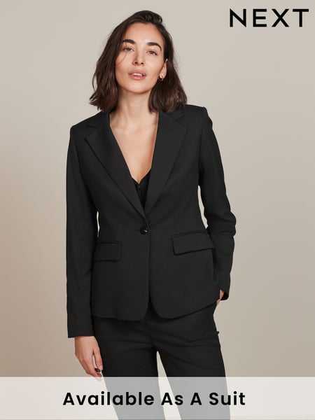 Black Tailored Single Breasted Jacket (U57872) | € 45
