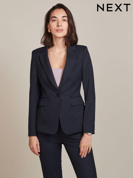 Marineblau/blau - Tailored Single Breasted Jacket (U57878) | 15 €