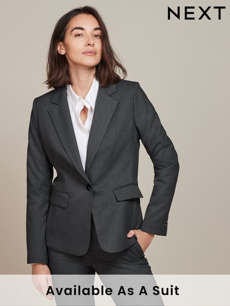 Grau - Tailored Single Breasted Jacket (U57964) | 76 €