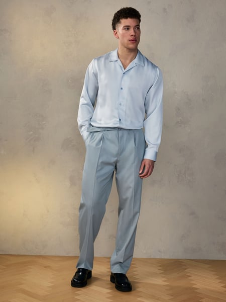 Blue EDIT Slouchy Style Suit Trousers (U60345) | € 12