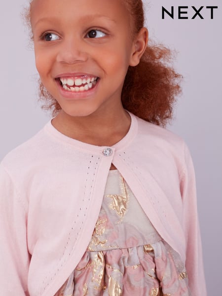 Pink Occasion Shrug Cardigan (3mths-16yrs) (U63467) | € 14 - € 24