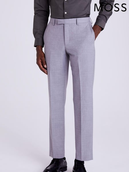 MOSS Grey Tailored Stretch Suit: Trousers (U67878) | € 54