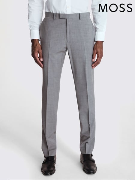 MOSS Grey Tailored Fit Suit Trousers (U67880) | € 172