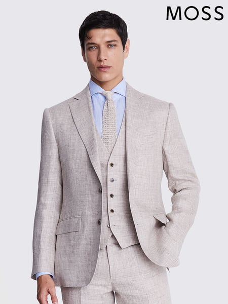 MOSS Natural Tailored 100% Linen Jacket (U67888) | € 326