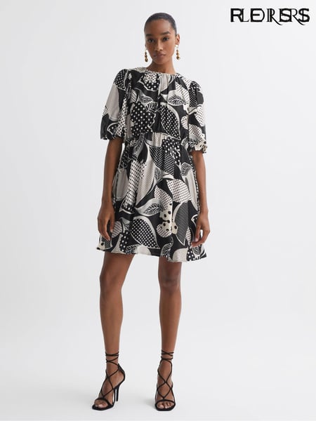 Florere Polka Dot Puff Sleeve Mini Dress (U74949) | € 387