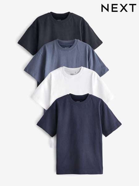 Blues Relaxed Fit T-Shirts 4 Pack (3-16yrs) (U77144) | € 28 - € 37
