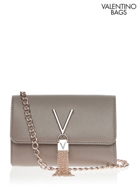 Valentino Bags Taupe Cross-Body Divina Tassel Bag (U77354) | € 117
