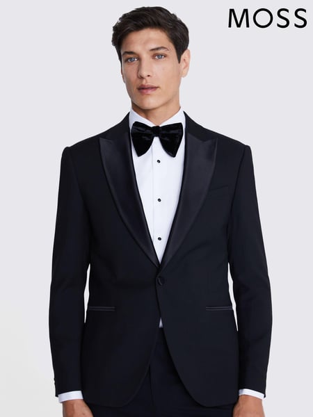MOSS Black Slim Fit Dress Jacket (U86251) | € 201