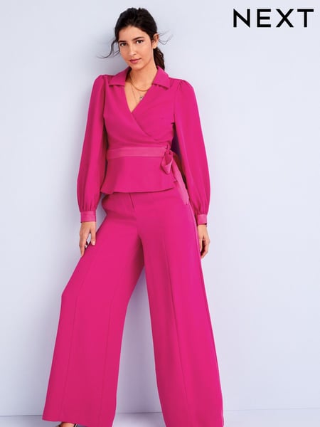 Pink Tailored Super Wide Leg Trousers (U95141) | € 25