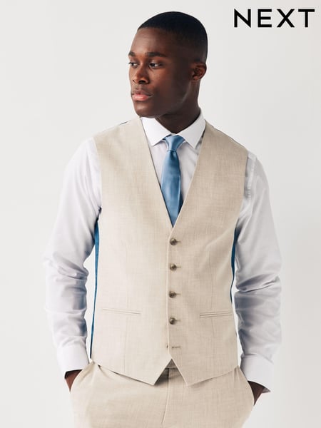 Stone Regular Fit Motionflex Stretch Waistcoat (U95923) | € 60