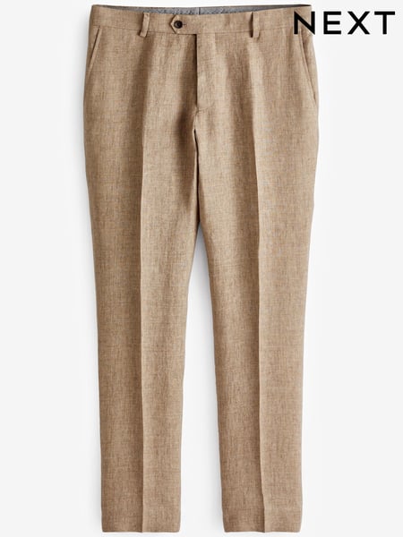 Stone Natural Signature Italian Linen Slim Fit Suit: Trousers (U95995) | € 33