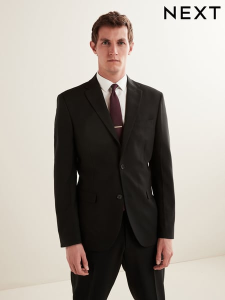 Black Regular Fit Essential Suit Jacket (U96003) | € 82