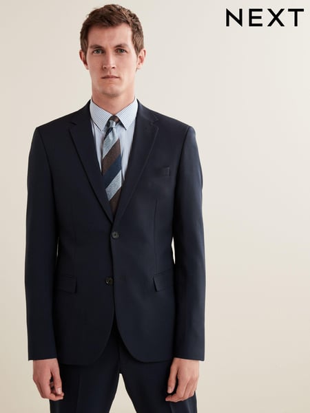 NavyBlue Regular Fit Essential Suit Jacket (U96019) | € 82