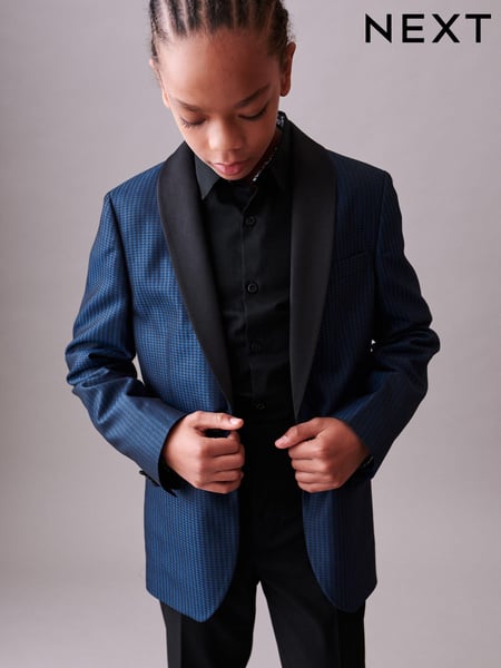 Blue Jacquard Jacket (3-16yrs) (UWN485) | € 12 - € 15