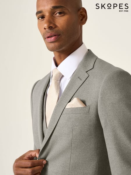 Skopes Natural Slim Fit Jodrell Tweed Effect Suit Jacket (W21698) | € 172