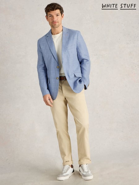 White Stuff Blue 100% Linen Jacket (W22648) | € 227