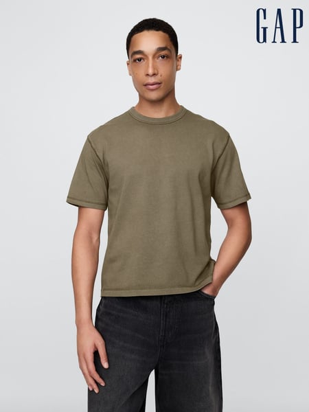 Gap Green Heavyweight Cropped T-Shirt (W24565) | € 39