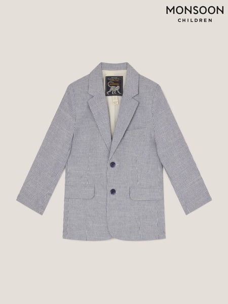 Monsoon Blue Pinstripe Cotton Blazer (W25871) | € 83 - € 106