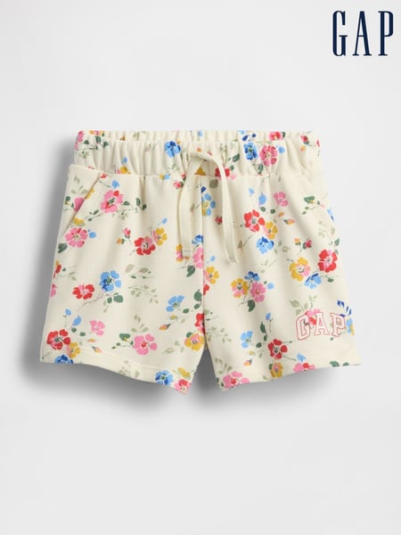 Gap Cream Floral Logo Pull On Shorts (6mths-5yrs) (W27941) | € 19