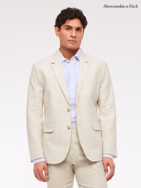 Abercrombie & Fitch Single Breasted Linen Blazer (W29296) | € 218