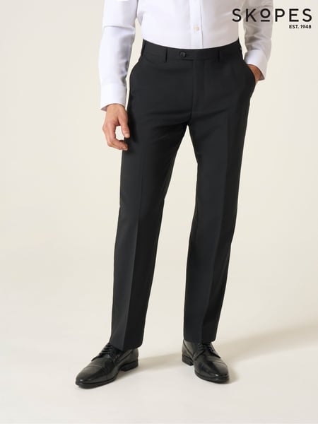 Skopes Black Tailored Fit Wool Rich Darwin Suit Trousers (W29461) | € 108