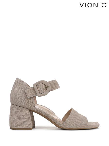 Vionic Regular Fit Grey Chardonnay Ankle Strap Sandals (W29619) | € 218