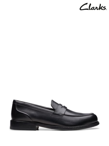 Clarks Black Leather Craft Arlo Lo Shoes (W29665) | € 148