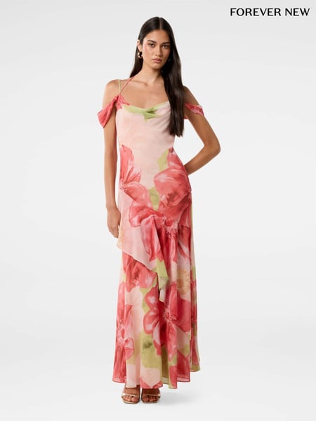 Forever New Pink Mahlia Strappy Midi Dress (W30172) | € 195