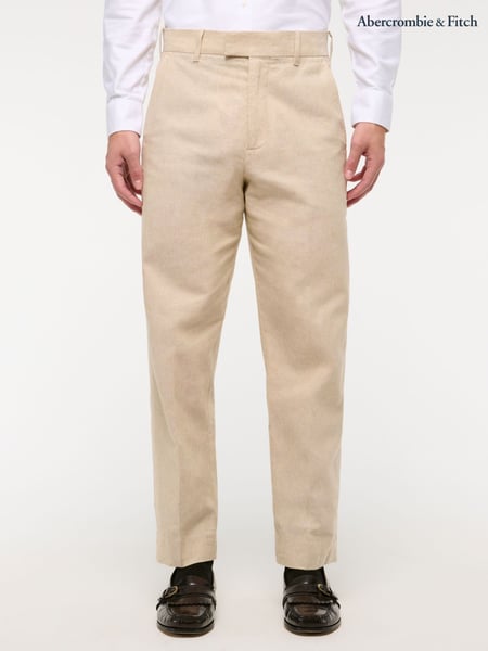 Abercrombie & Fitch Cream Suit Trousers (W30424) | € 125