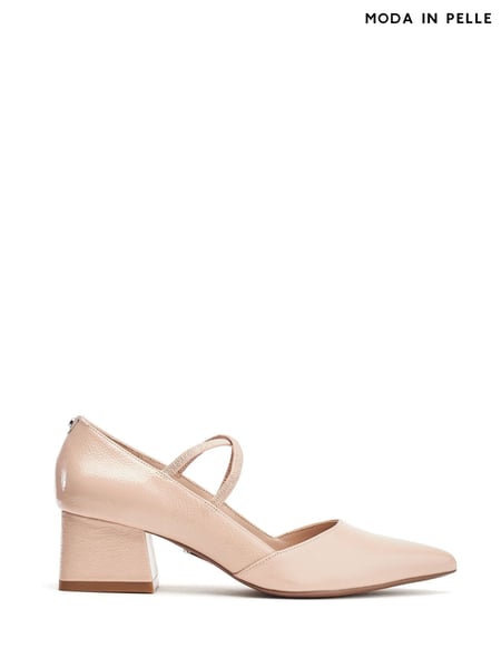 Moda in Pelle Garlande Elastic Cross Strap Block Heel Shoes (W30629) | € 133