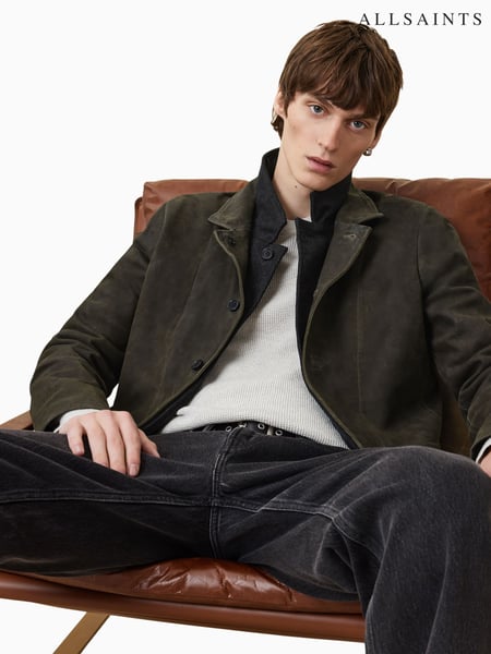 AllSaints Green Survey Lthr Blazer (W32104) | € 685