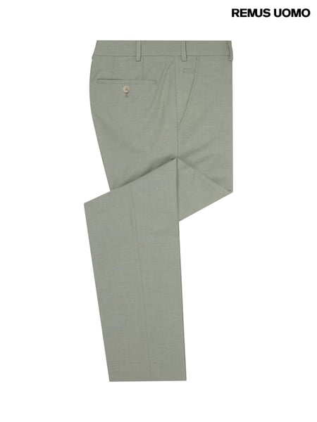 Remus Uomo Green Slim Leg Smart Trousers (W32833) | € 125