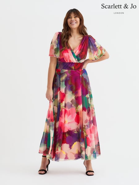 Scarlett & Jo Red Isabelle Float Sleeve Maxi Dress (W34692) | € 148