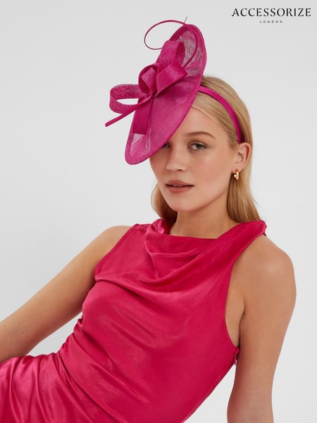 Accessorize Pink Loop Quil Disc Fascinator Hat (W34838) | € 86