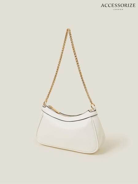 Accessorize White Woven Chain Shoulder Bag (W34864) | € 44