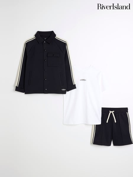 River Island Blue Boys Taped Shorts Set 3 Pack (W35970) | € 62