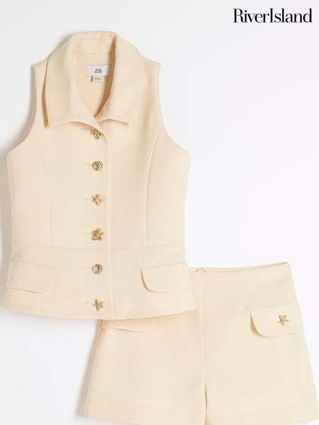 River Island Yellow Girls Waistcoat Shell Set (W35975) | € 66